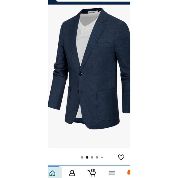 GRACE KARIN Men's Casual Blazer Suit Jackets 2 Button Lightweight Sport Coats XL - Picture 3 of 16